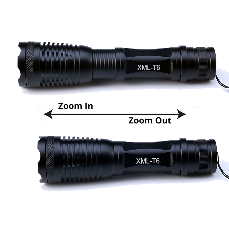 GA - Zoomable Tactical LED Flashlight 8000 Lumens