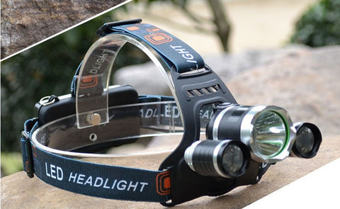 GA - CREE XML T6 + 2R5 LED Head Lamp - 10000 Lm