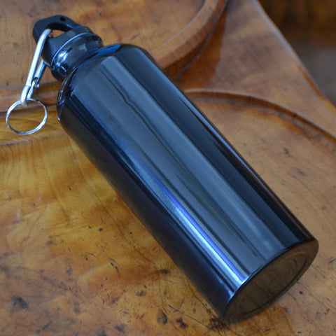 GA - Aluminum Water Bottle With Carabiner - 500 ml / 16.9 ounces