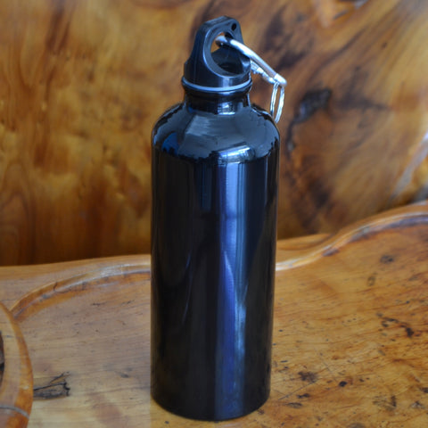 GA - Aluminum Water Bottle With Carabiner - 500 ml / 16.9 ounces