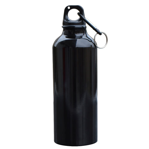 GA - Aluminum Water Bottle With Carabiner - 500 ml / 16.9 ounces