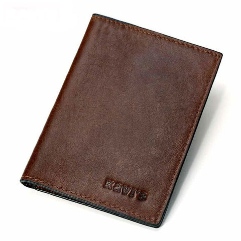 GA - Deluxe Genuine Leather Passport and Card Holder