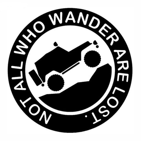 GA - Not All Who Wonder Are Lost - Vinyl Sticker