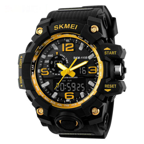 GA - SKMEI Male Dual Time Tactical Wrist Watch