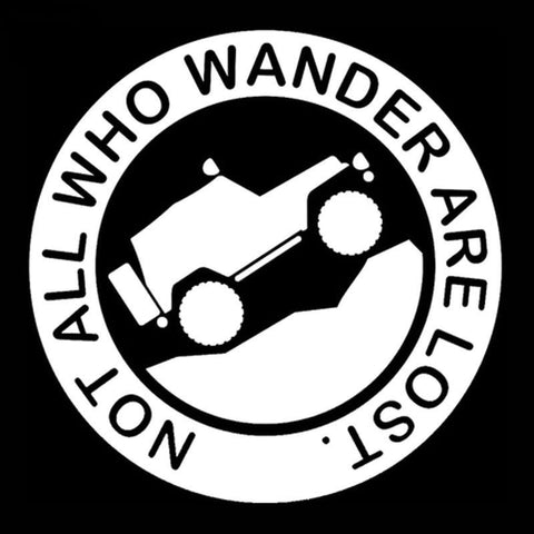 GA - Not All Who Wonder Are Lost - Vinyl Sticker