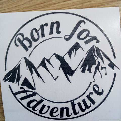 GA - Born For Adventure - Vinyl Sticker