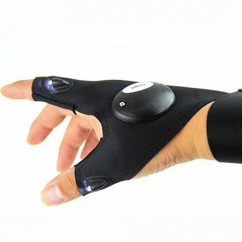 GA - Fingerless LED Flashlight Glove