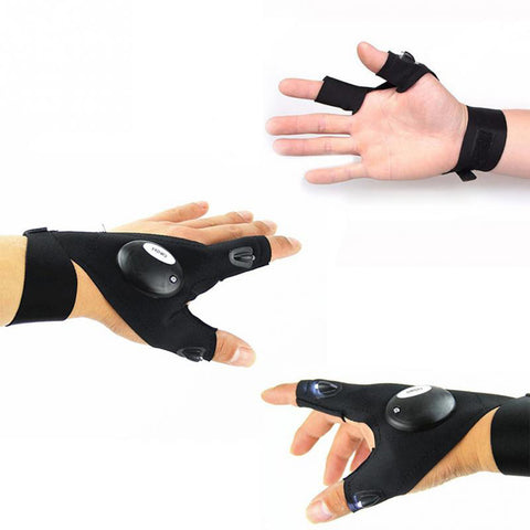 GA - Fingerless LED Flashlight Glove