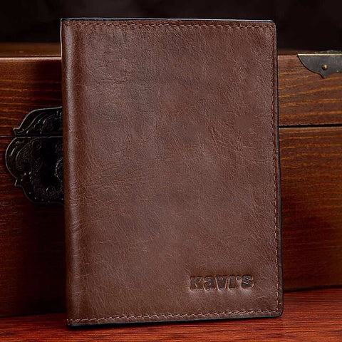 GA - Deluxe Genuine Leather Passport and Card Holder
