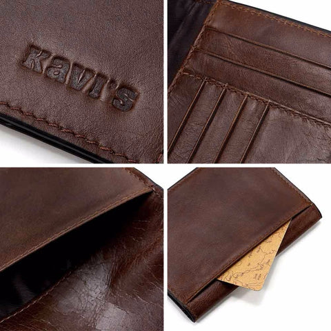 GA - Deluxe Genuine Leather Passport and Card Holder