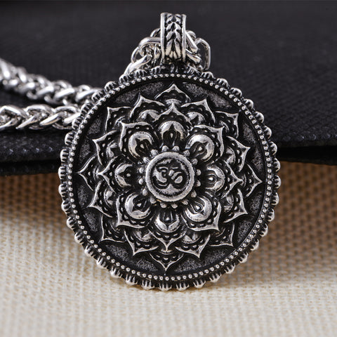 GA - Tibetan Mandala Pendant Necklace