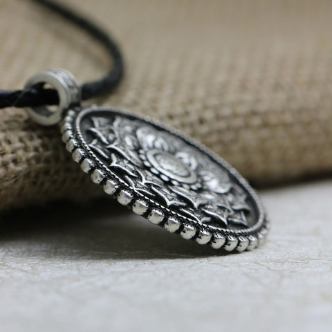 GA - Tibetan Mandala Pendant Necklace