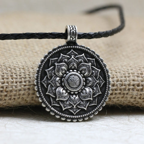 GA - Tibetan Mandala Pendant Necklace