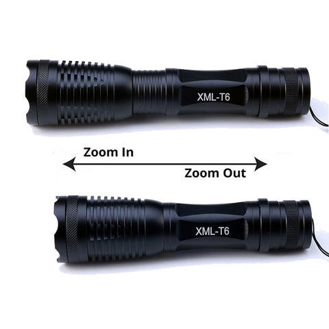 cree xml t6 led 1000 lumen rechargeable tactical flashlight GA