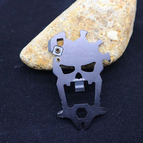 GA - Stainless Steel Scull EDC Pocket Multi Tool