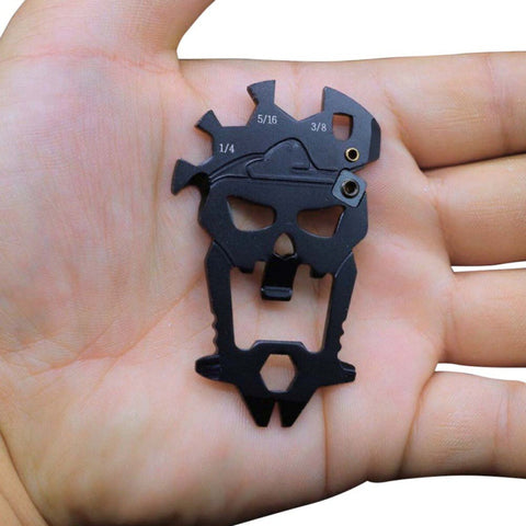 GA - Stainless Steel Scull EDC Pocket Multi Tool