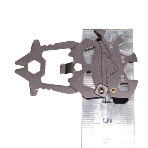 GA - Stainless Steel Scull EDC Pocket Multi Tool
