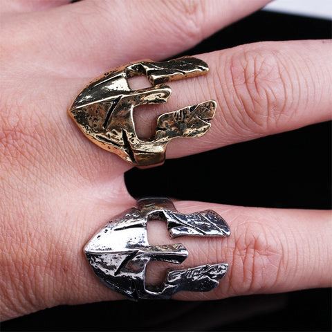 GA - Spartan Warrior Helmet Ring