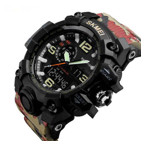 GA - SKMEI Male Dual Time Tactical Wrist Watch