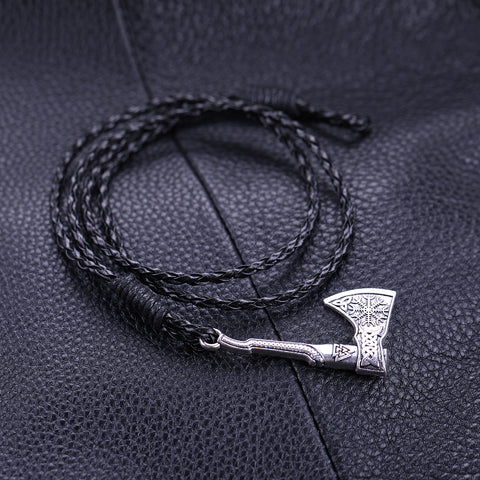 GA - Bearded Axe Leather Bracelet
