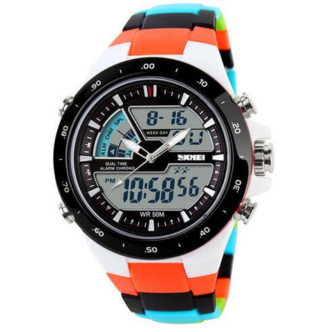 GA - SKMEI Female Dual Time Sports Wrist Watch