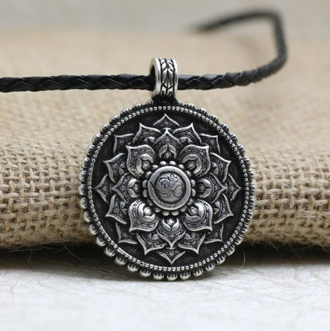 GA - Tibetan Mandala Pendant Necklace