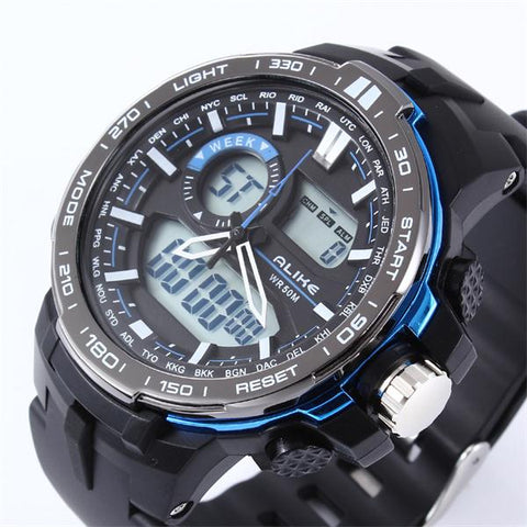 GA - ALIKE Men's Dual Time Sports Watch