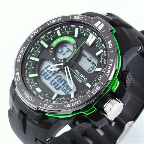 GA - ALIKE Men's Dual Time Sports Watch