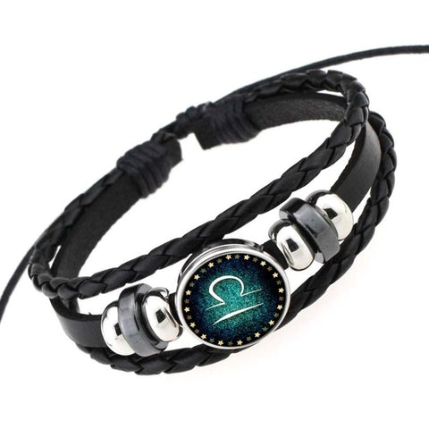 GA - Zodiac Braided Leather Bracelet