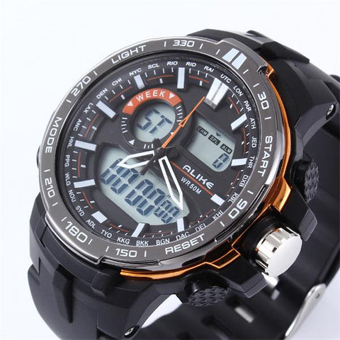 GA - ALIKE Men's Dual Time Sports Watch