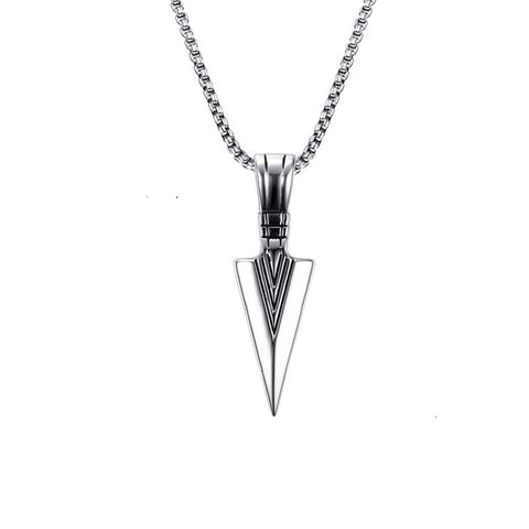 GA - Vintage Arrowhead Pendant Necklace