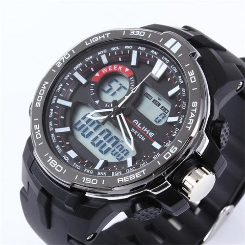 GA - ALIKE Men's Dual Time Sports Watch